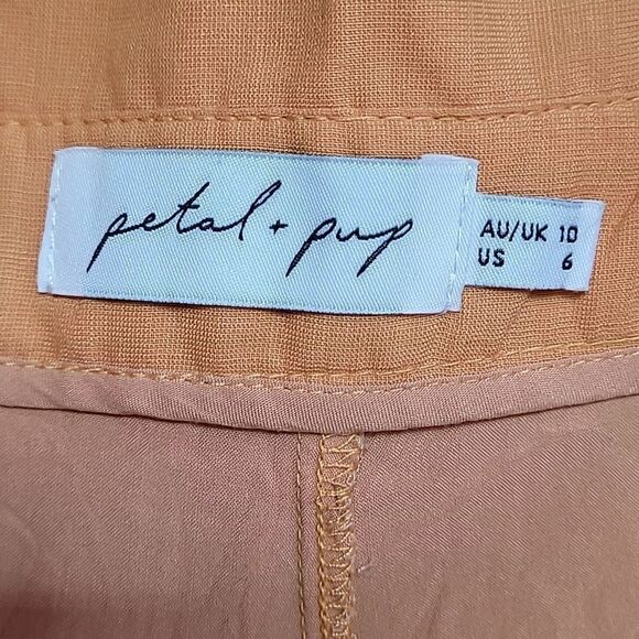 Petal & Pup High Rise Tie Waist Trousers Size 6 - Picture 8 of 9